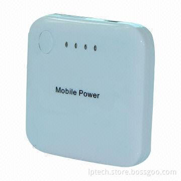 2,000mAh Portable 5V Mobile Phone Chargers with Li-polymer Batteries Inside